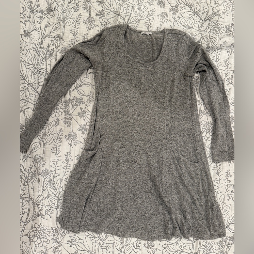 Z Supply Gray Women's Long Sleeve Dress